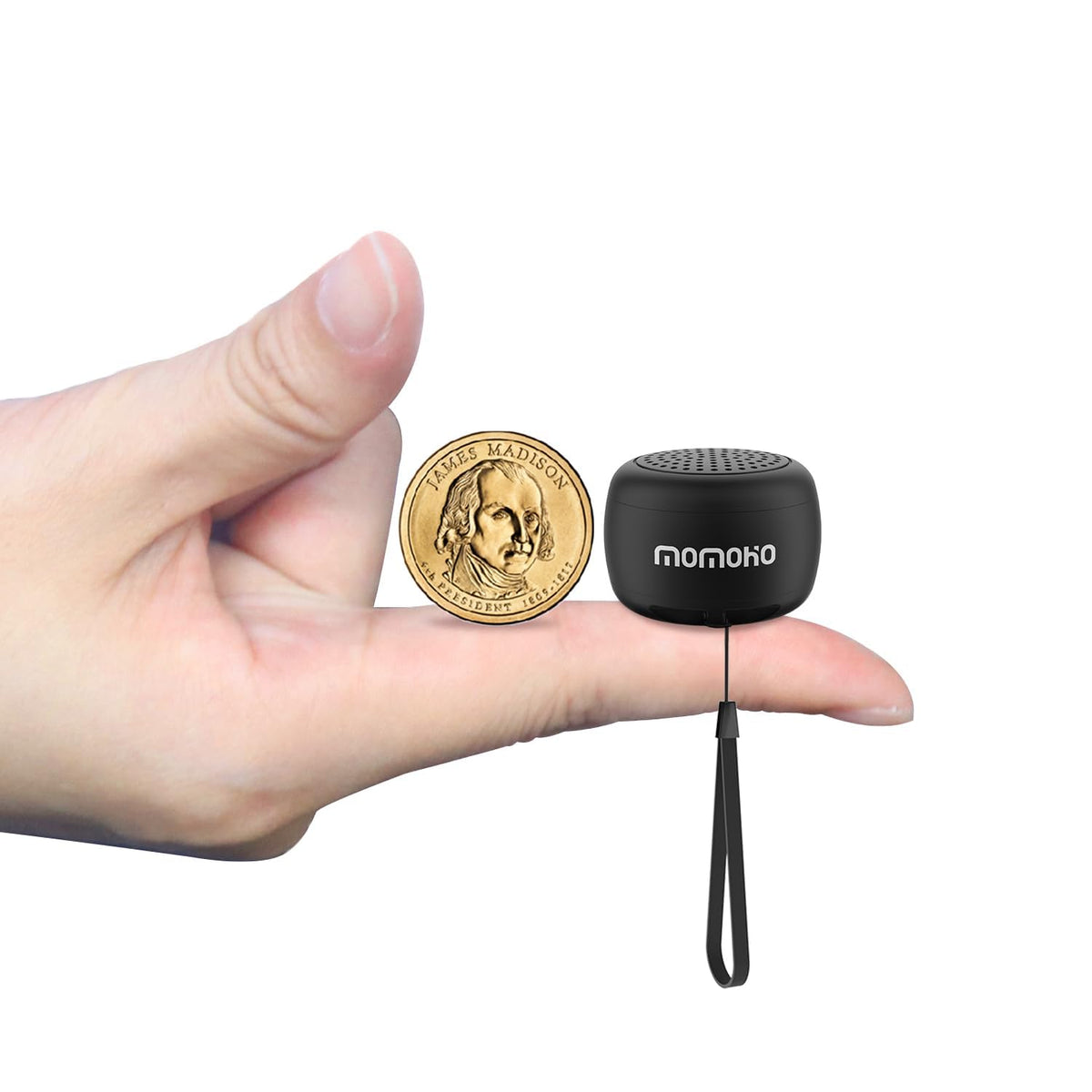 Black Mini Bluetooth Speaker with Built-in Mic V41549