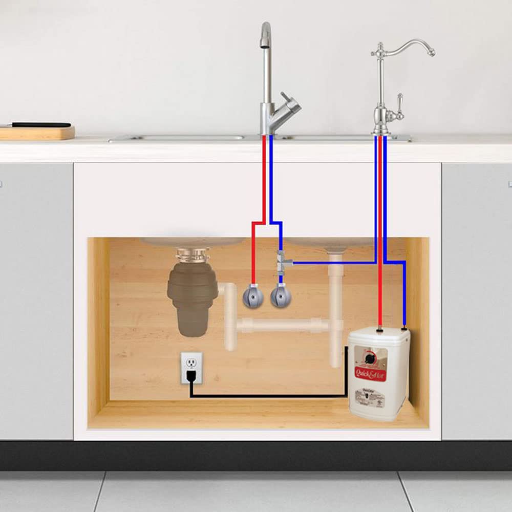 9" 1-Handle Hot Water Dispenser Faucet with Heating Tank, Oil Rubbed Bronze M8630