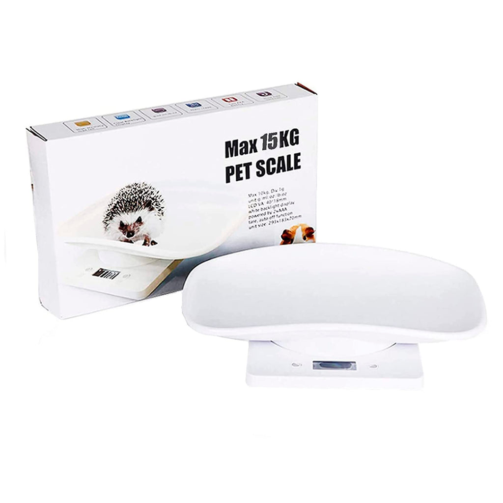 Newborn Kitten & Puppy Weight Scale White 12in x 8in V921940