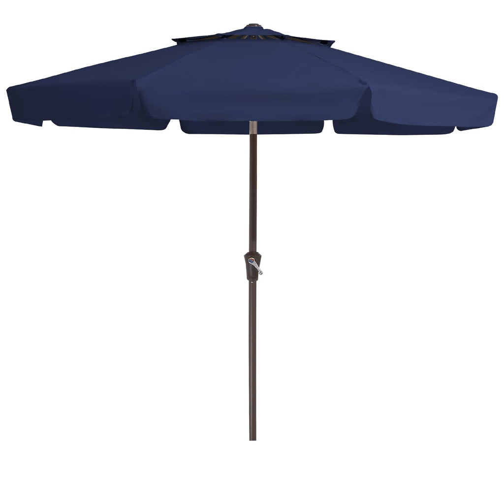 9ft 2-Tier Patio Umbrella, Crank Tilt, Navy Blue J943320