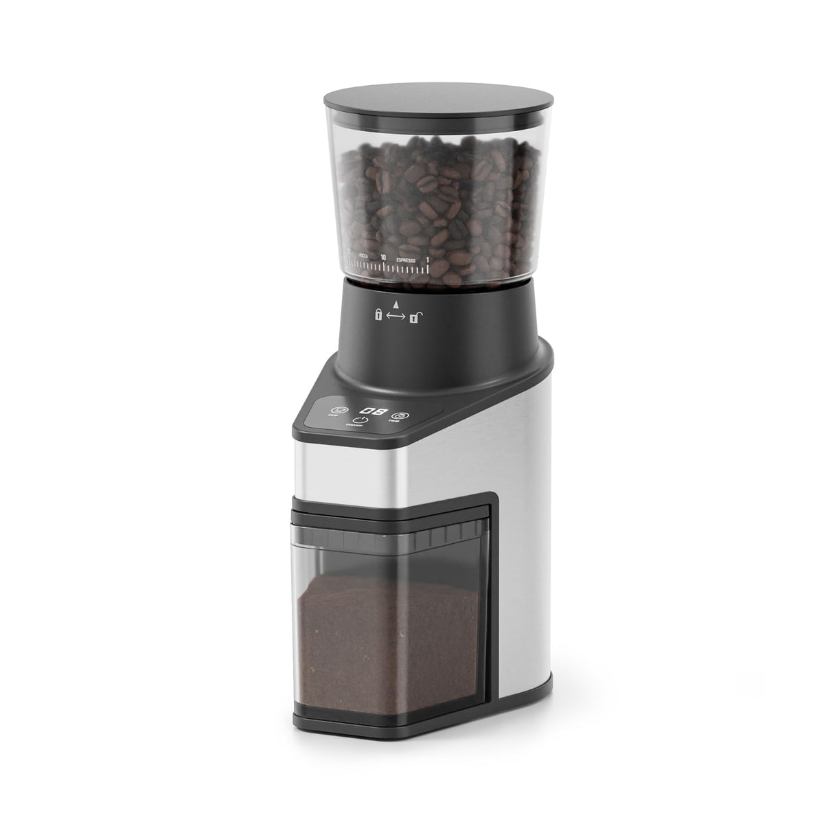 Conical Burr Coffee Grinder, 60 Settings, Black S5339