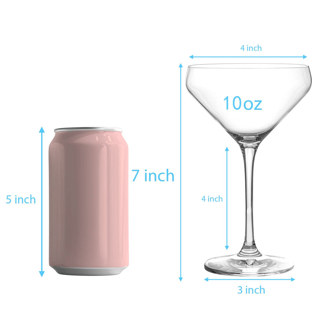 Clear 11 Ounce Set of 4 Cocktail Glasses Y940