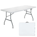 White 6ft Folding Plastic Table M39662