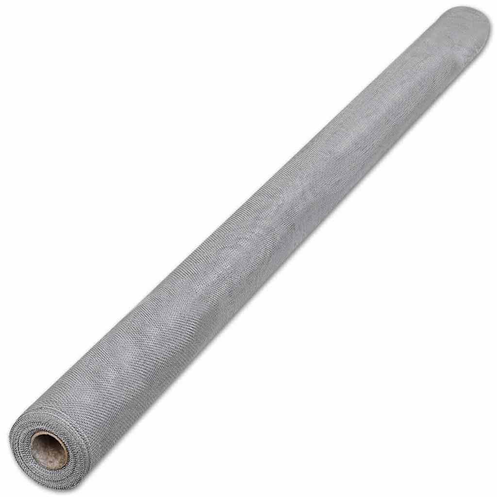 Aluminum Mesh Screen Roll 39.4 x 196.9 Inches Silver U7241