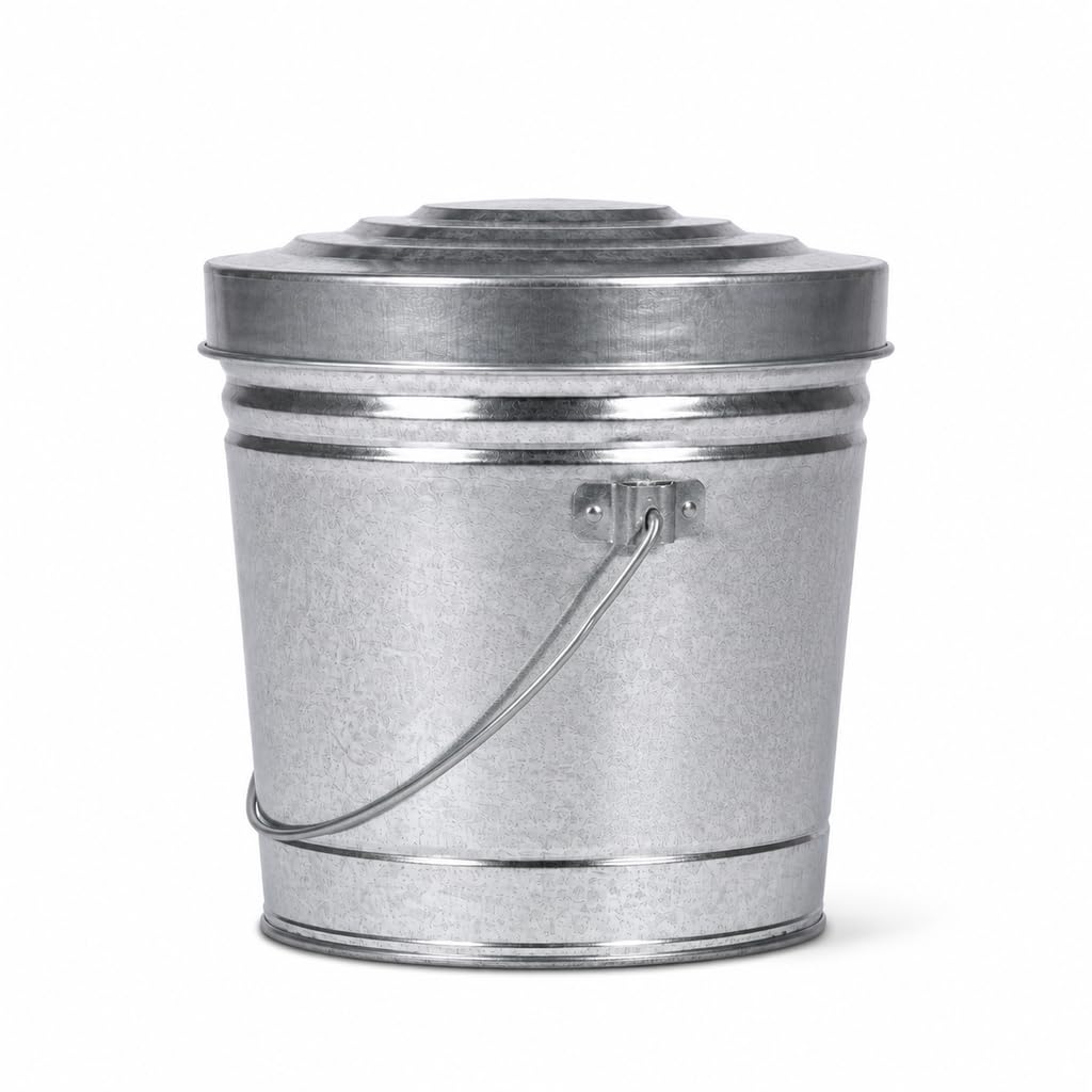 6 Gal Galvanized Steel Storage Can C56779