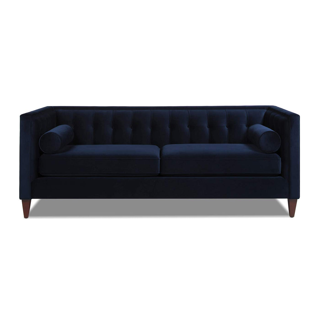 Dark Navy Blue Performance Velvet Tufted Sofa U126