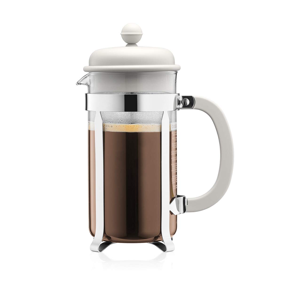 White 8 Cup Glass Coffee Maker D904315