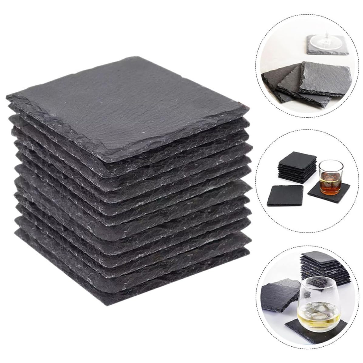12pcs Natural Coasters C582089