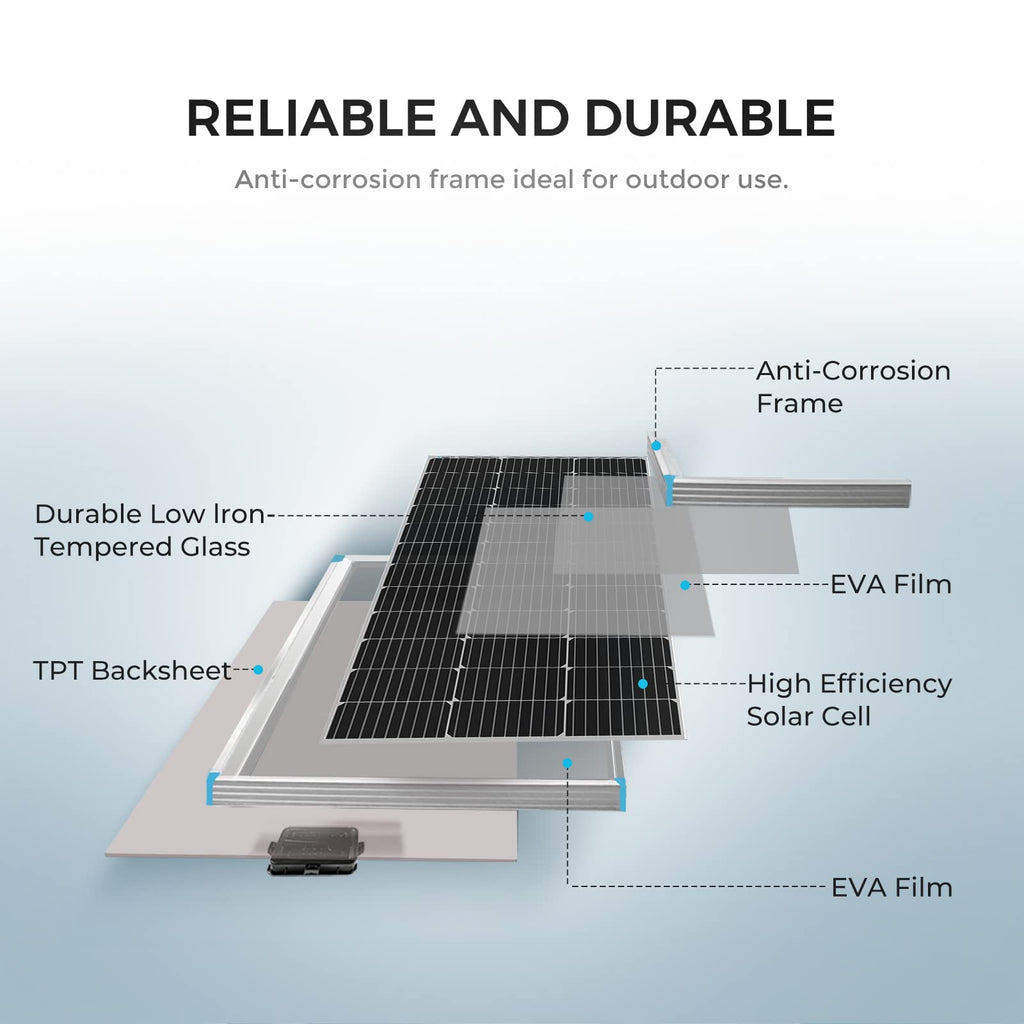 200 Watt 12 Volt Monocrystalline Solar Panel Starter Kit T57810