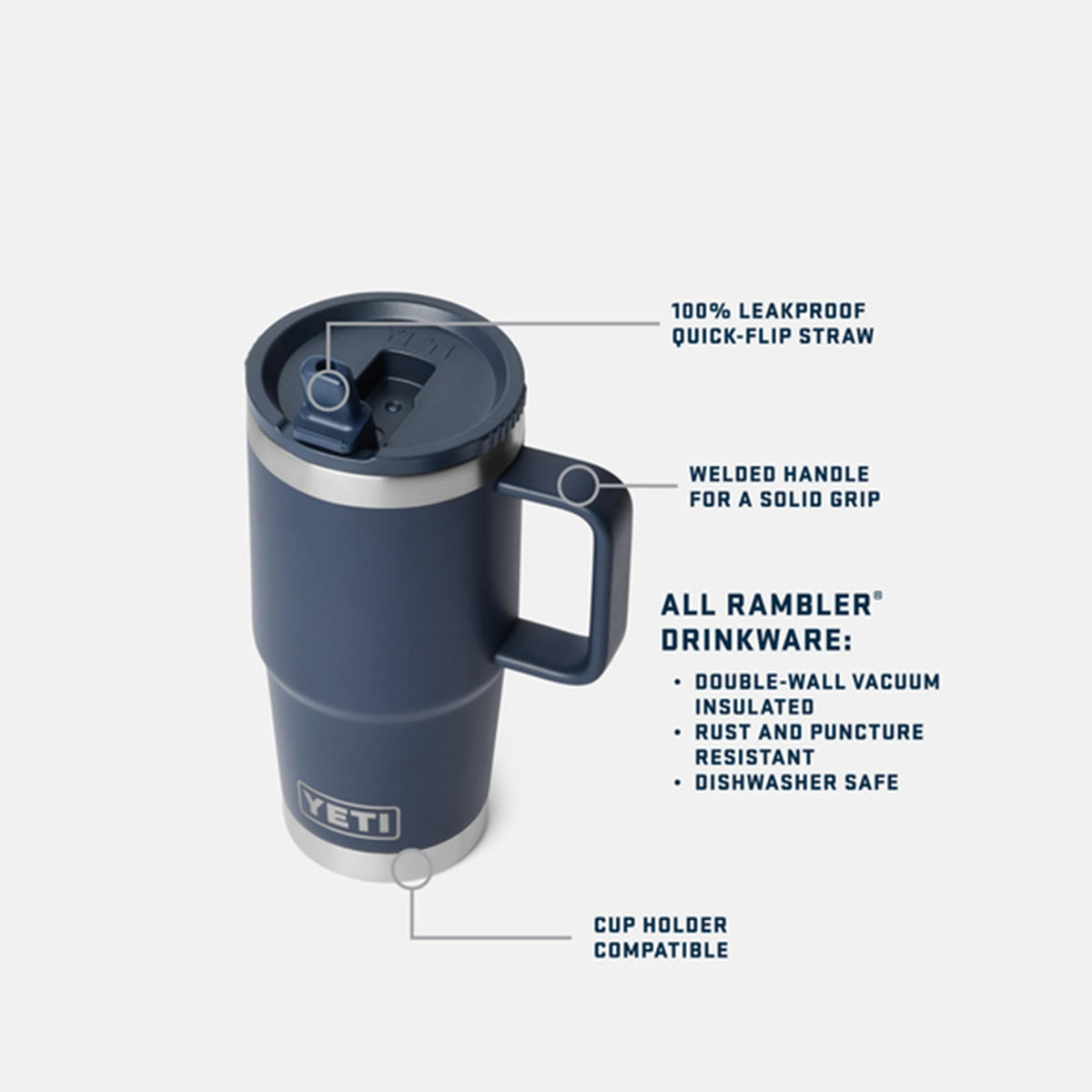 20 oz Stainless Steel Vacuum Insulated Travel Mug X94862