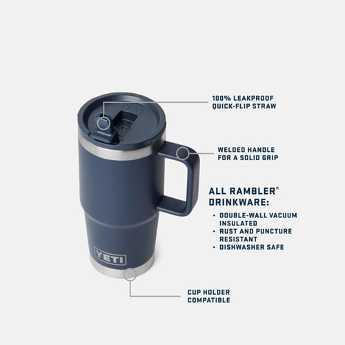 20 oz Stainless Steel Vacuum Insulated Travel Mug X94862