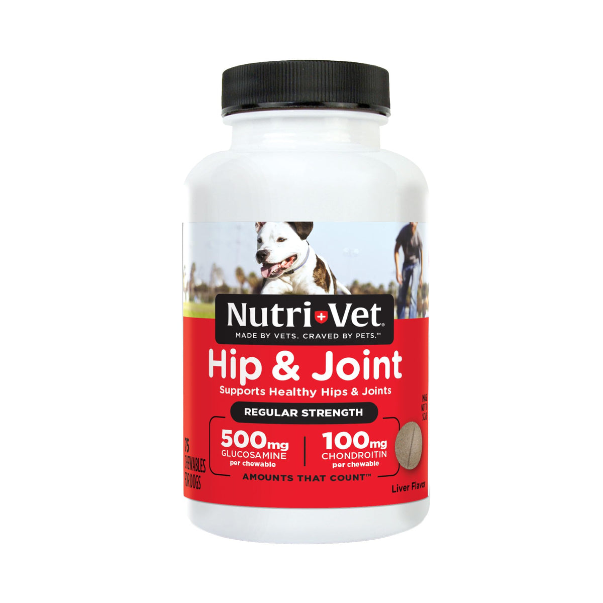 Dog Supplement, 500mg Glucosamine, 75 Count B201