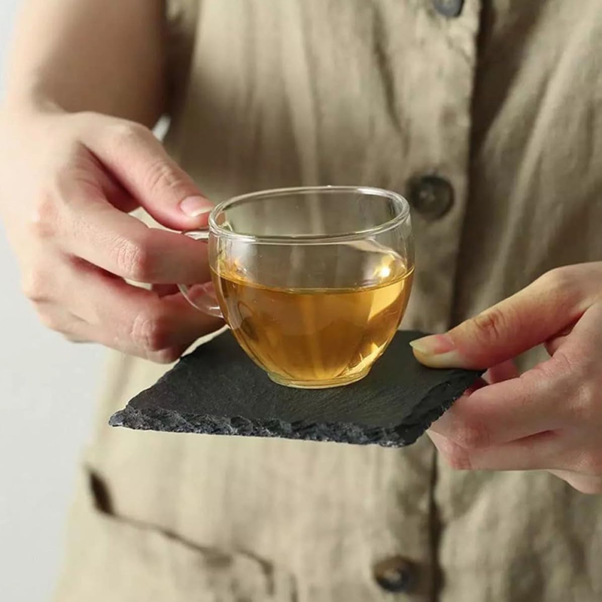 12pcs Natural Coasters C582089