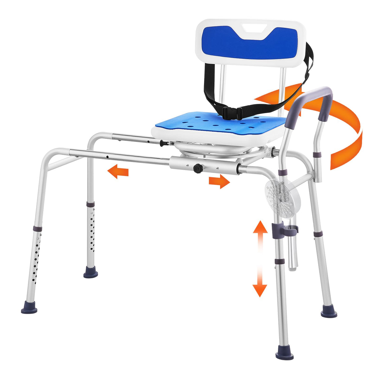 Sliding Tub Transfer Bench with 360 Degree Swivel Seat T52472