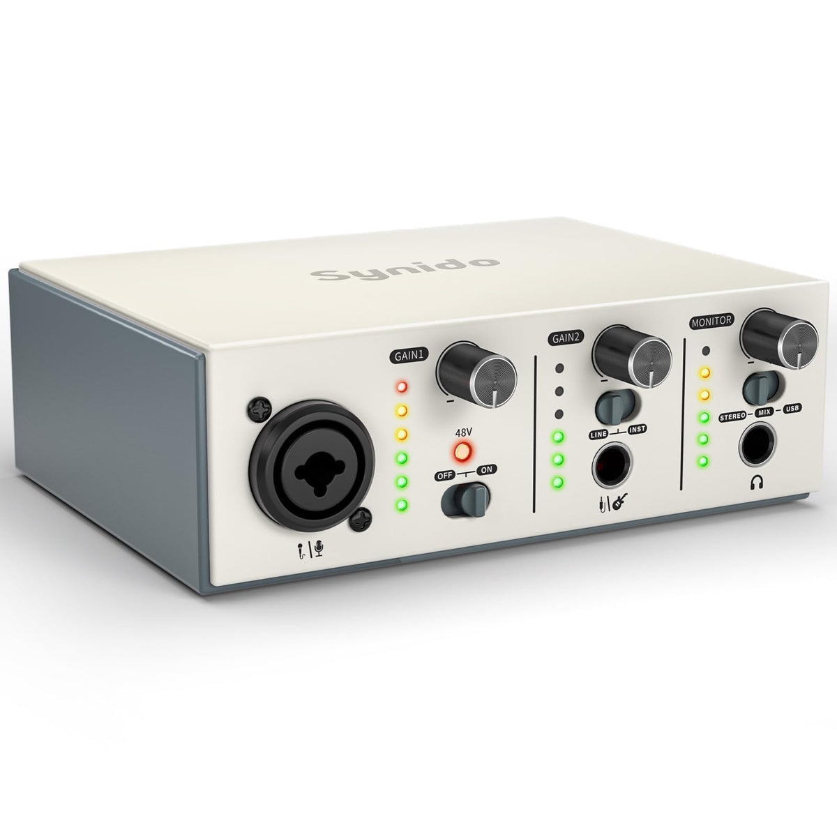 USB C Audio Interface Silver H215
