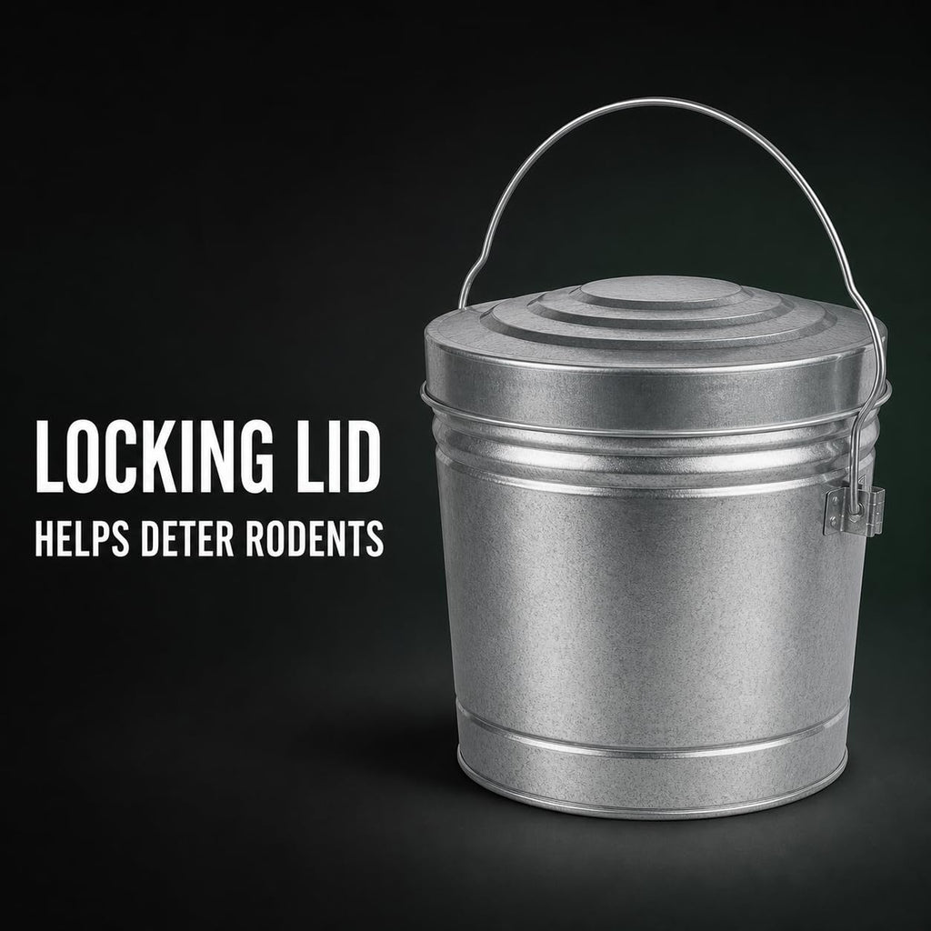 6 Gal Galvanized Steel Storage Can C56779