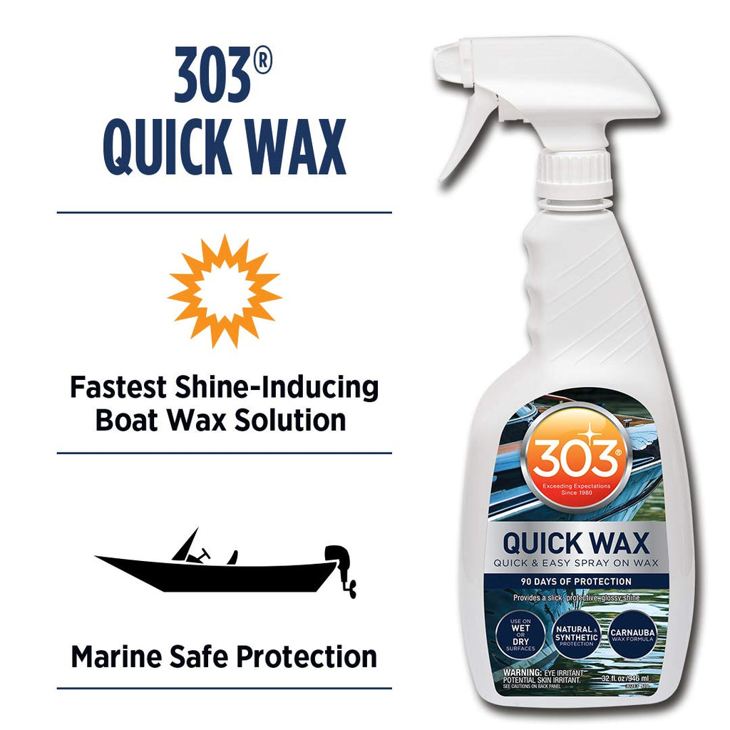 Marine Quick Wax Spray On Carnauba Wax 32 fl. oz. 6 Pack T1645
