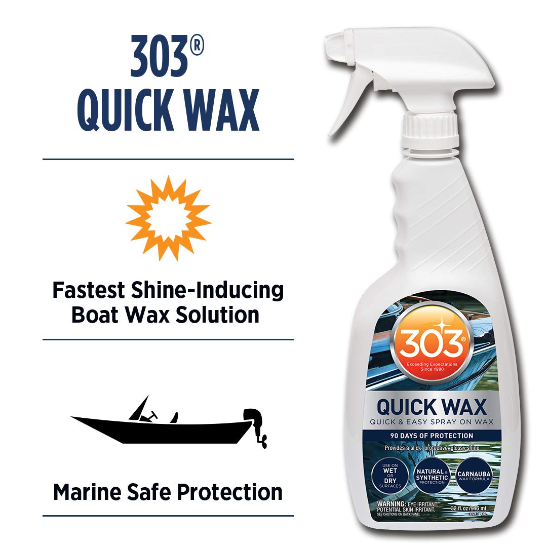 Marine Quick Wax Spray On Carnauba Wax 32 fl. oz. 6 Pack T1645
