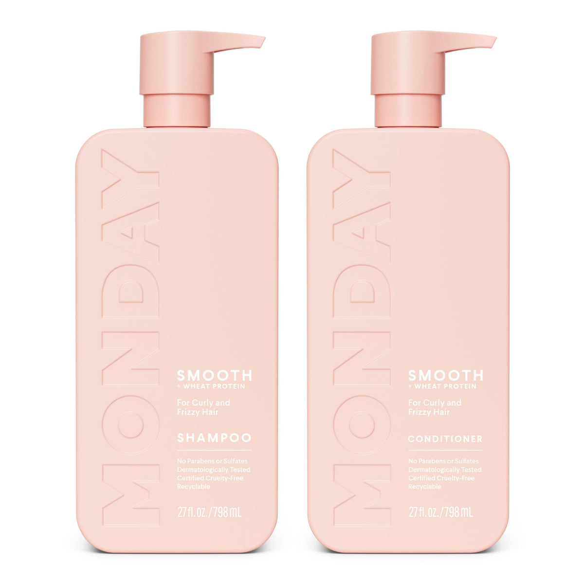 Smooth Shampoo + Conditioner Set 2 Count 27 oz Coconut Oil Shea Butter Q6658