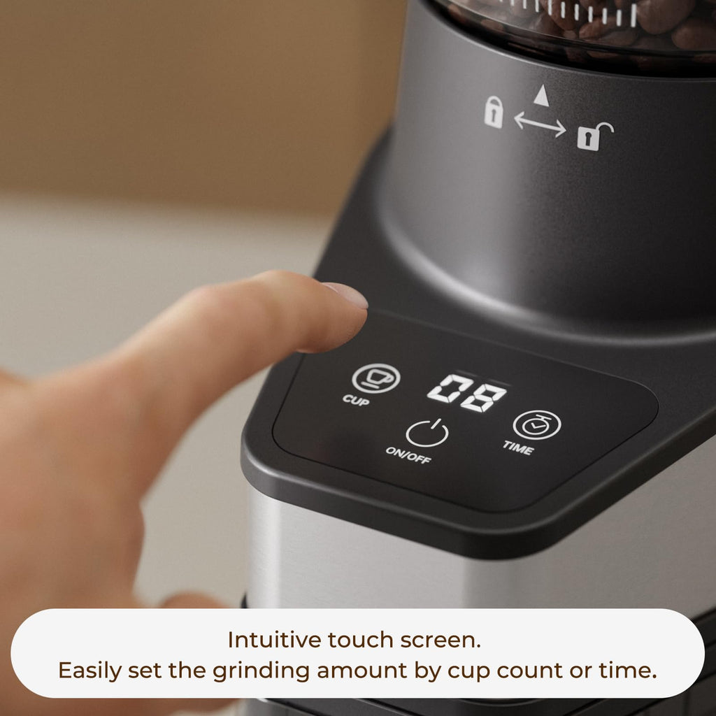 Conical Burr Coffee Grinder, 60 Settings, Black S5339