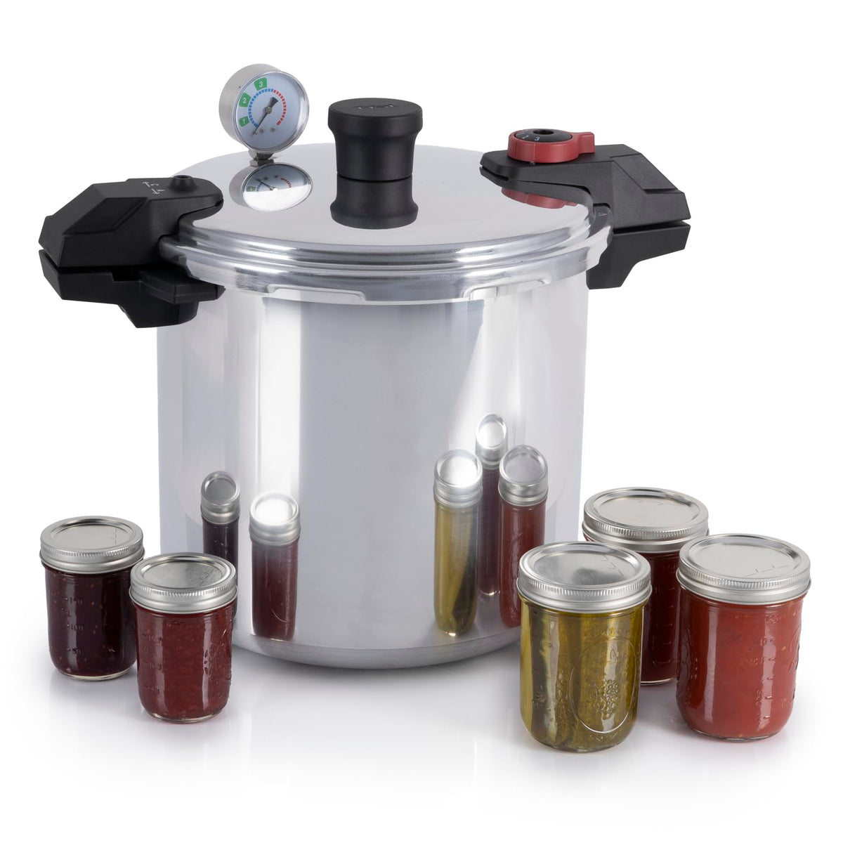 22-Quart Aluminum Pressure Canner with Racks Y559677