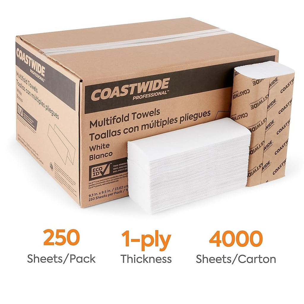 Recycled Multifold Paper Towels, 16 Packs E71424