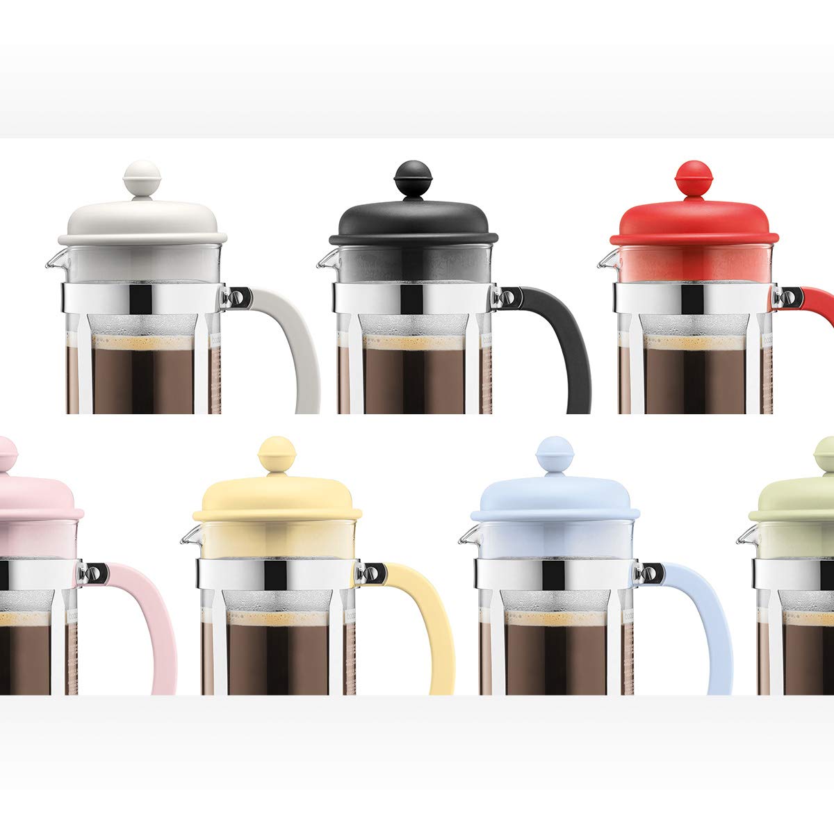 White 8 Cup Glass Coffee Maker D904315