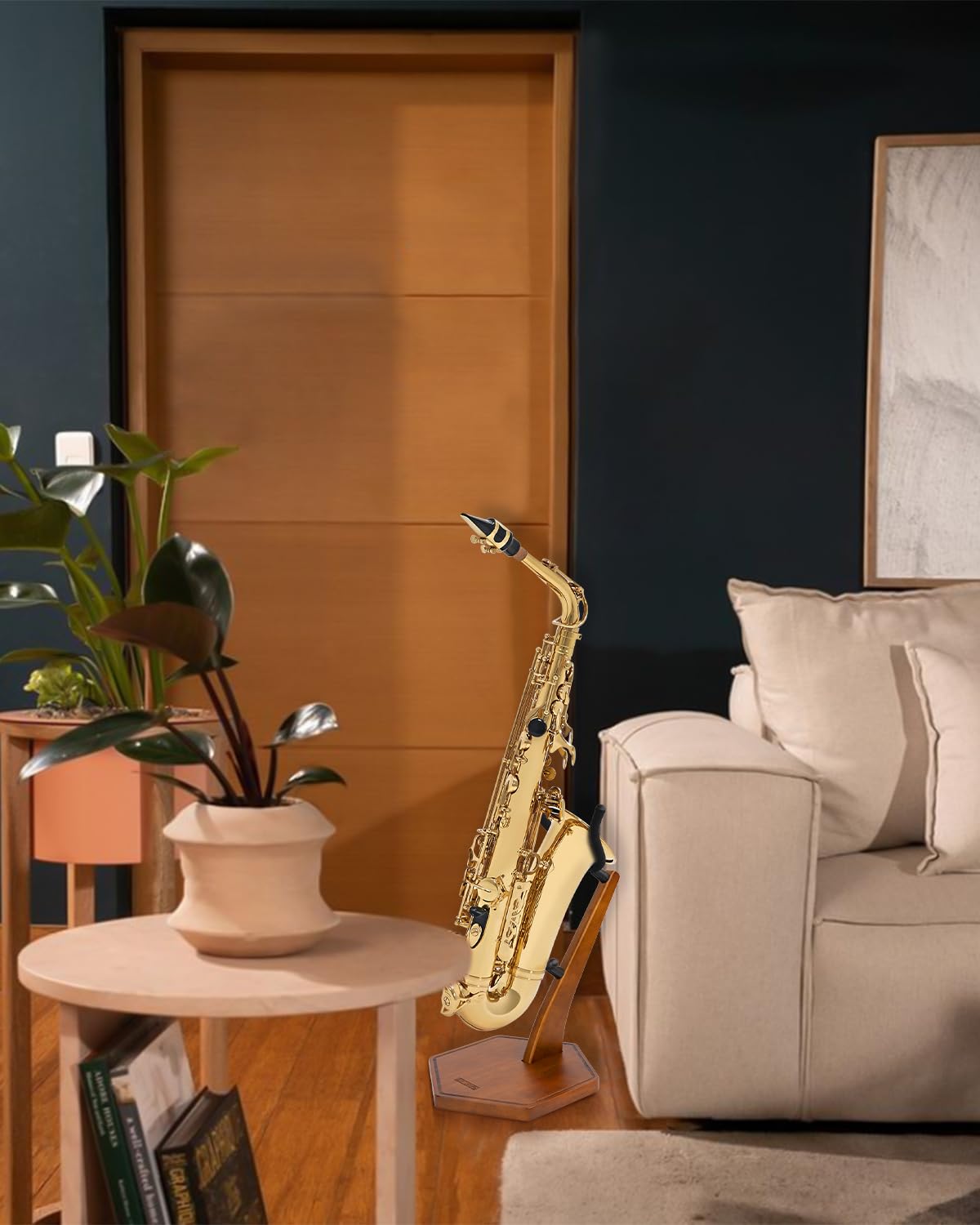 Wooden Saxophone Stand M734673