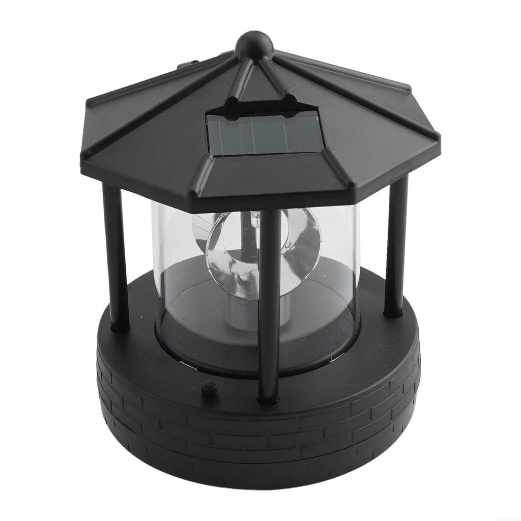 Black Solar Lighthouse Lawn Light S1967