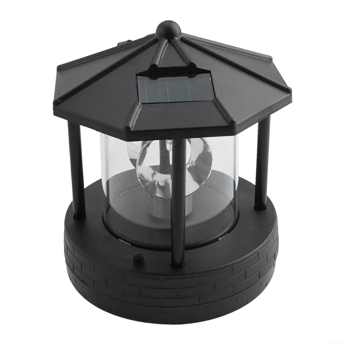 Black Solar Lighthouse Lawn Light S1967