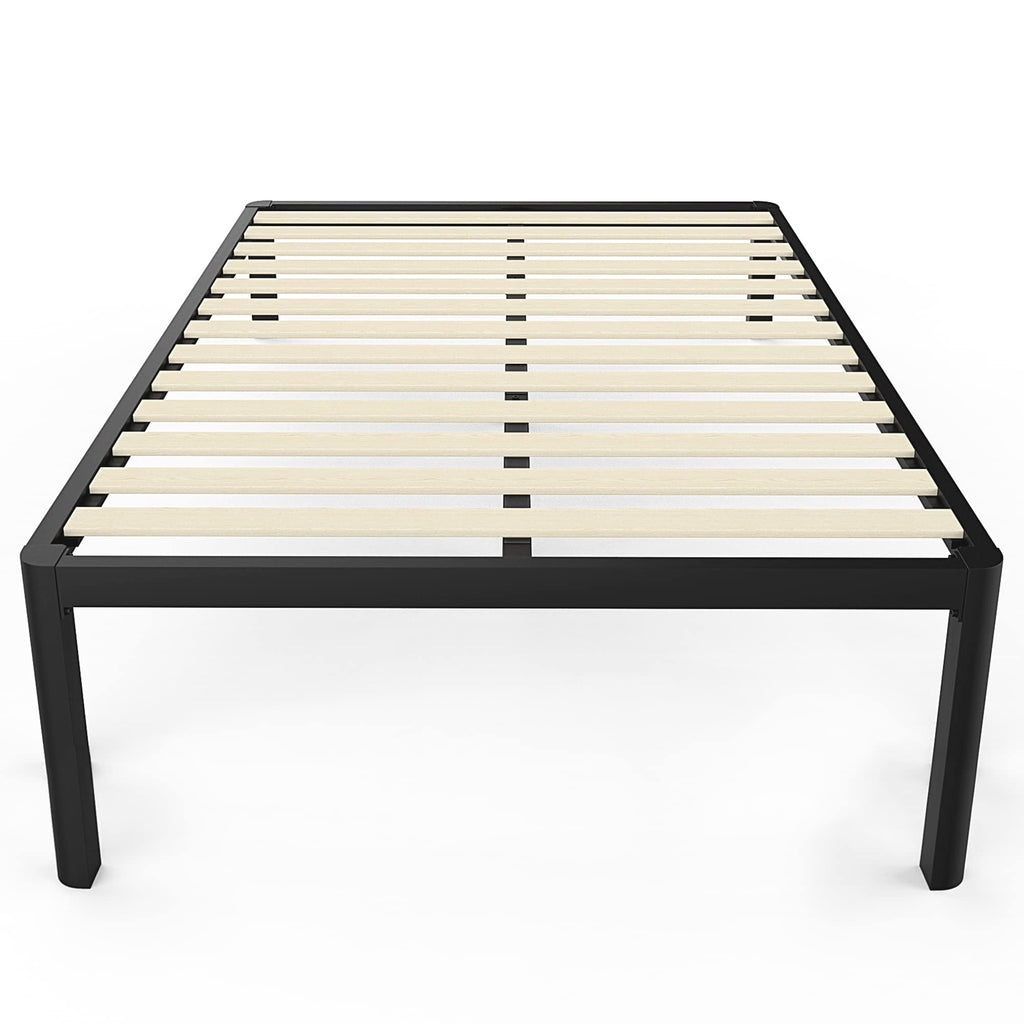 18 Inch Queen Platform Bed Frame with Wooden Slats Y2754