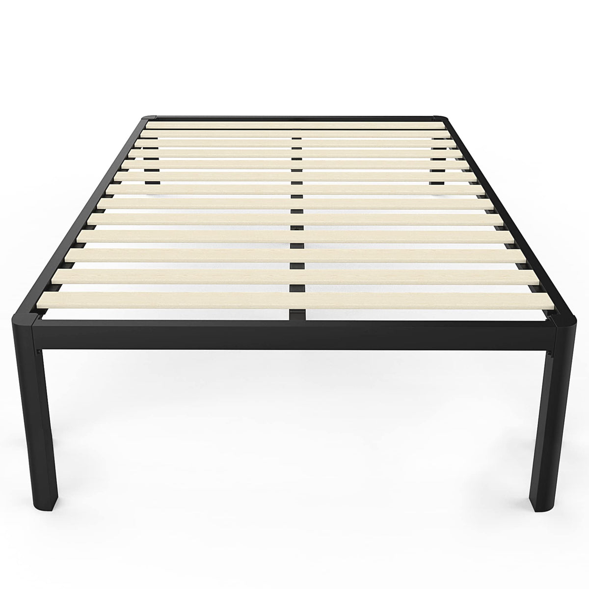 18 Inch Queen Platform Bed Frame with Wooden Slats Y2754