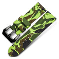 Camo Blue Grey Rubber Silicone Watch Band A27460