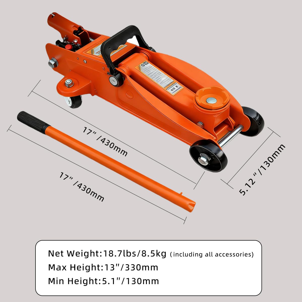 2 Ton Low Profile Hydraulic Floor Jack E5294
