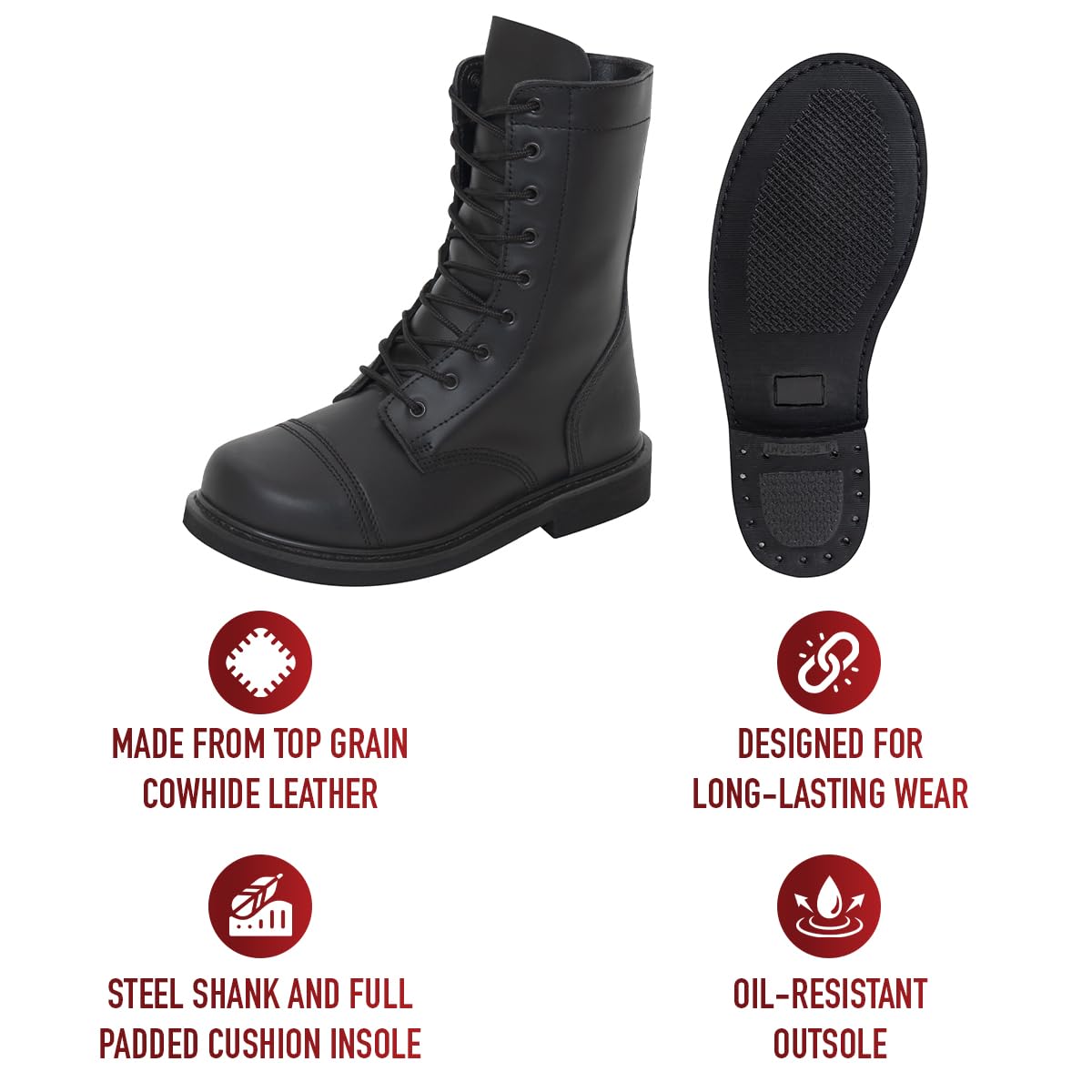 9 Inch Paratrooper Boots Q258278