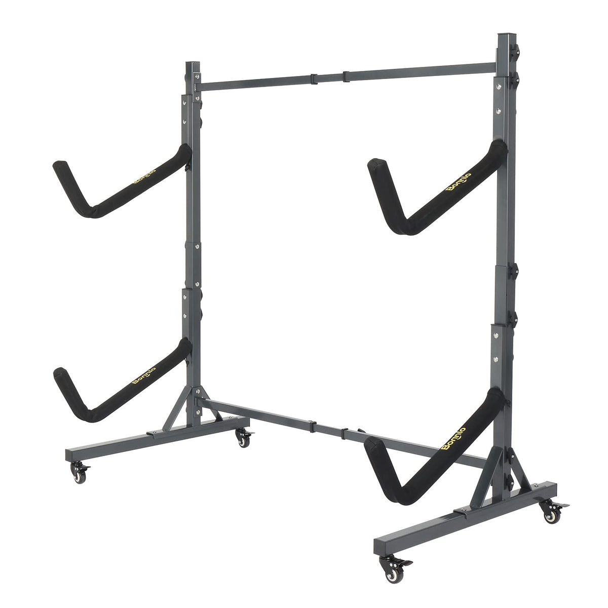 Freestanding Kayak Storage Rack with Lockable Wheels A470