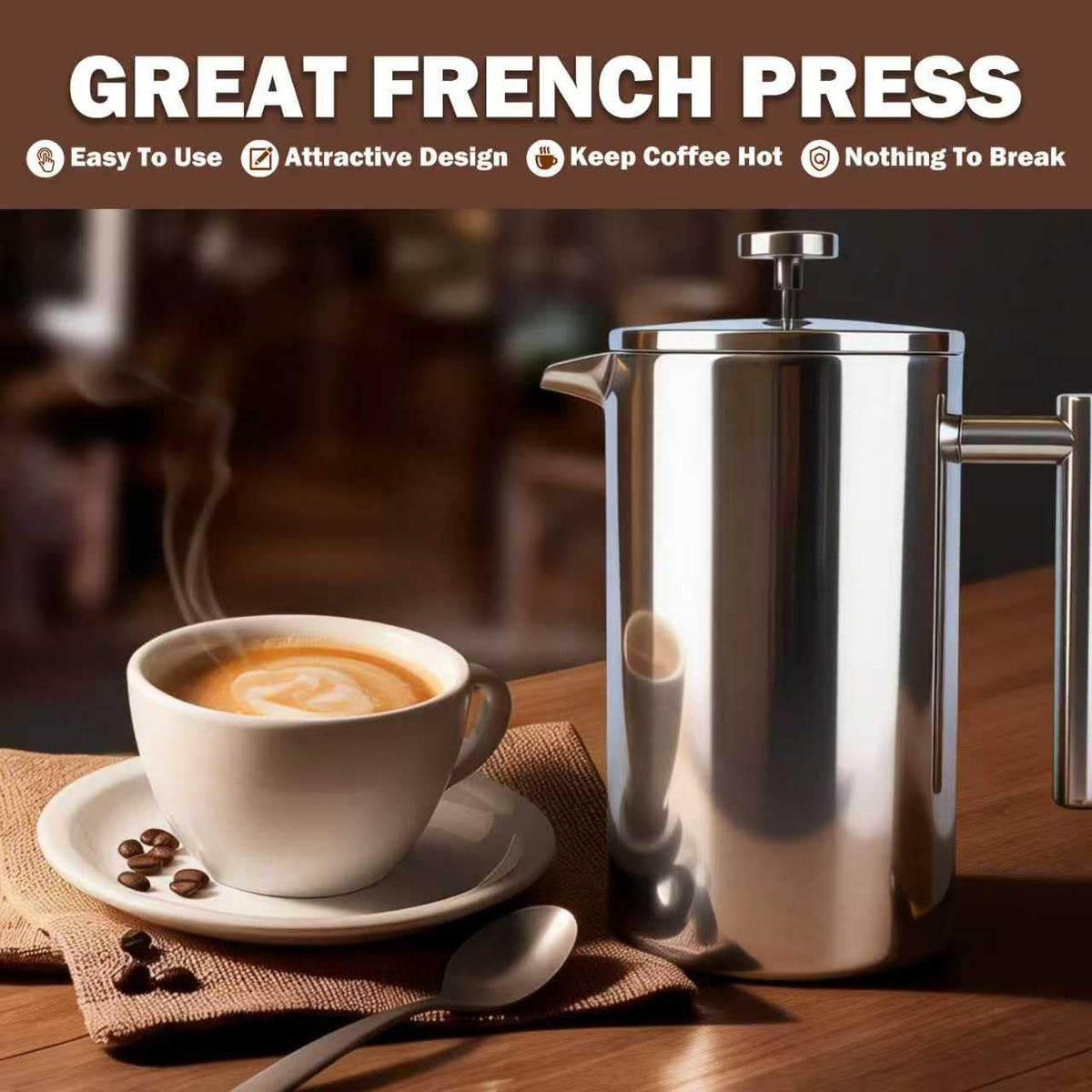 French Press Coffee Maker 61 oz Y5282