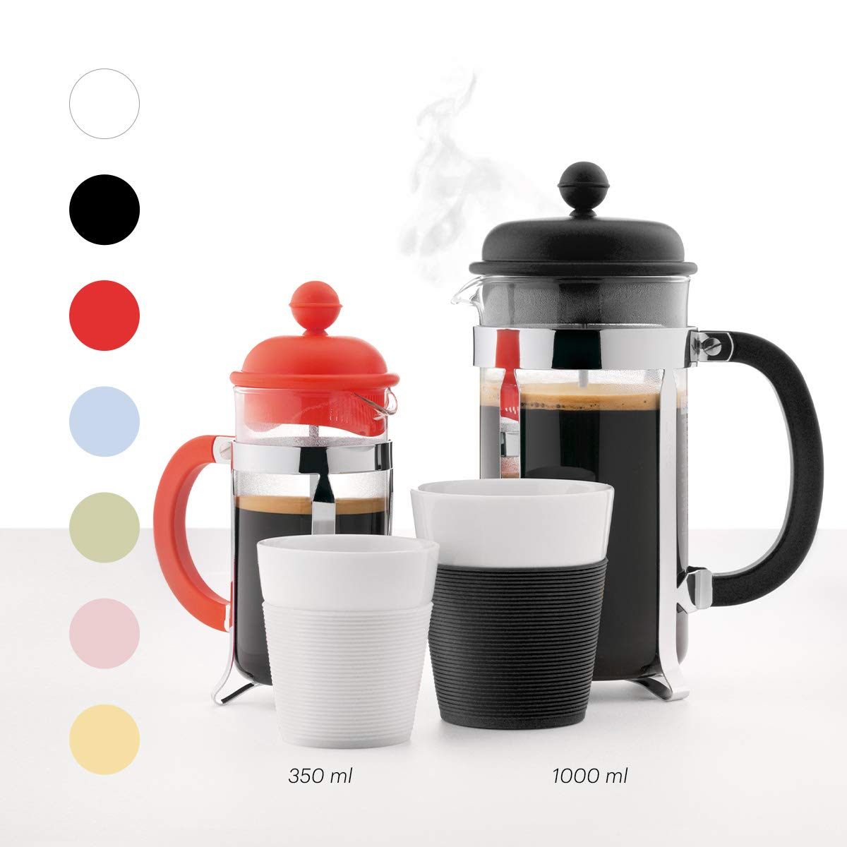 White 8 Cup Glass Coffee Maker D904315
