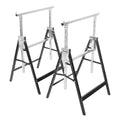 2 Pack Height Adjustable Folding Saw Horses M981