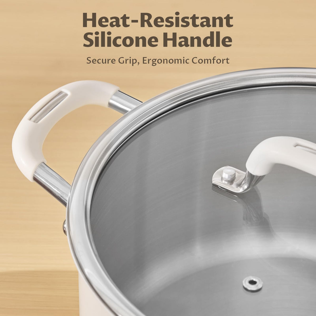 10QT 3-Ply Stainless Steel Stock Pot with Lid H864