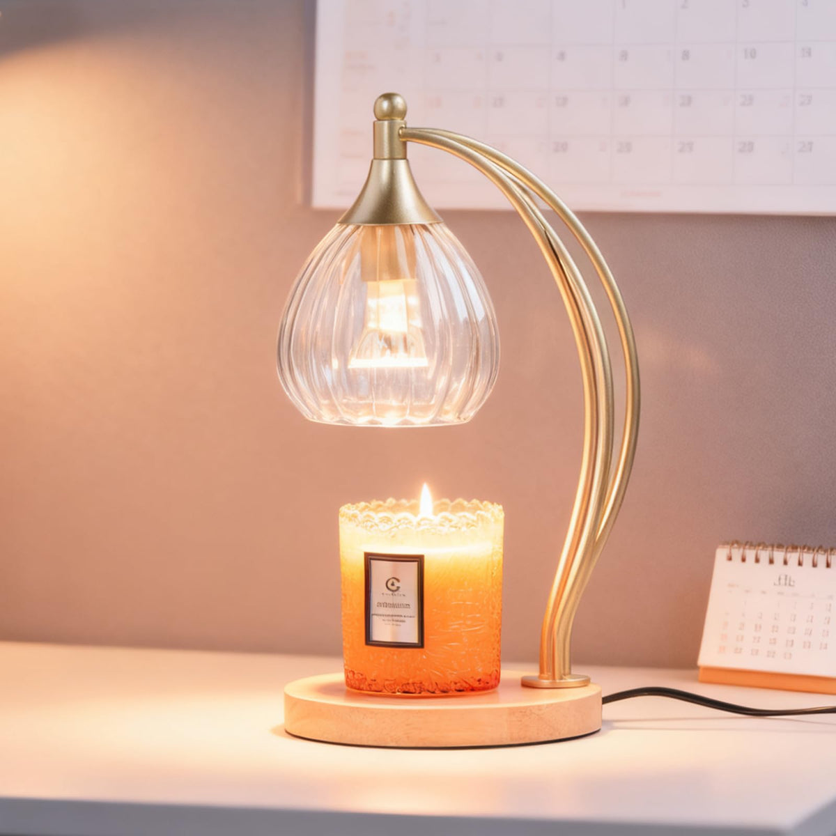 Dimmable Candle Warmer Lamp with Timer M28598