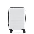 20 Inch White Expandable Hard Shell Carry-On Luggage E1704