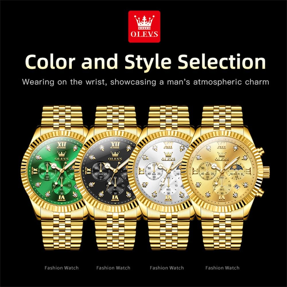 Men Quartz Stainless Steel Waterproof Luminous Watch F49394