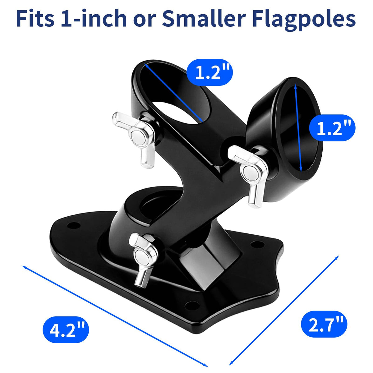 Heavy Duty Aluminum Flag Pole Holder 1 Pack A14060