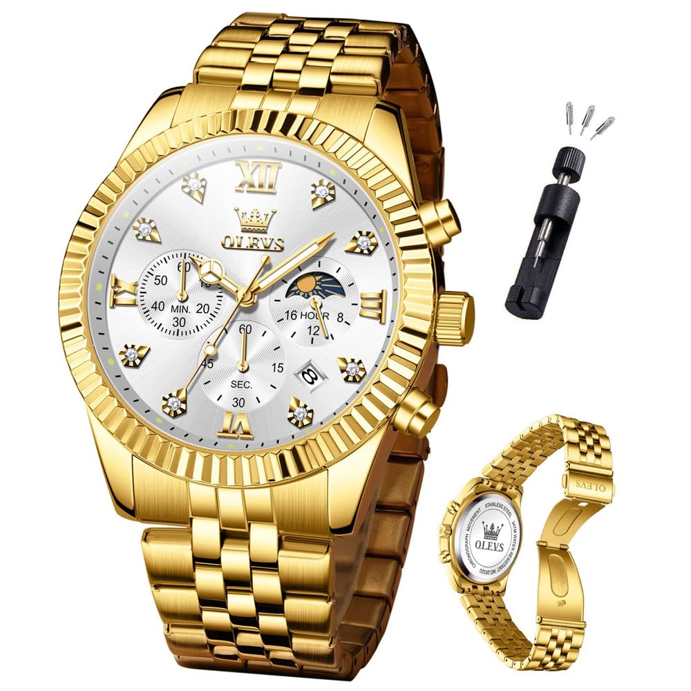 Men Quartz Stainless Steel Waterproof Luminous Watch F49394