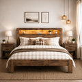 Queen Bed Frame with Wooden Headboard O1993