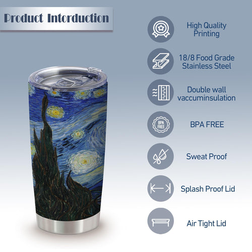 20oz Insulated Stainless Steel Tumbler with Lid A13747