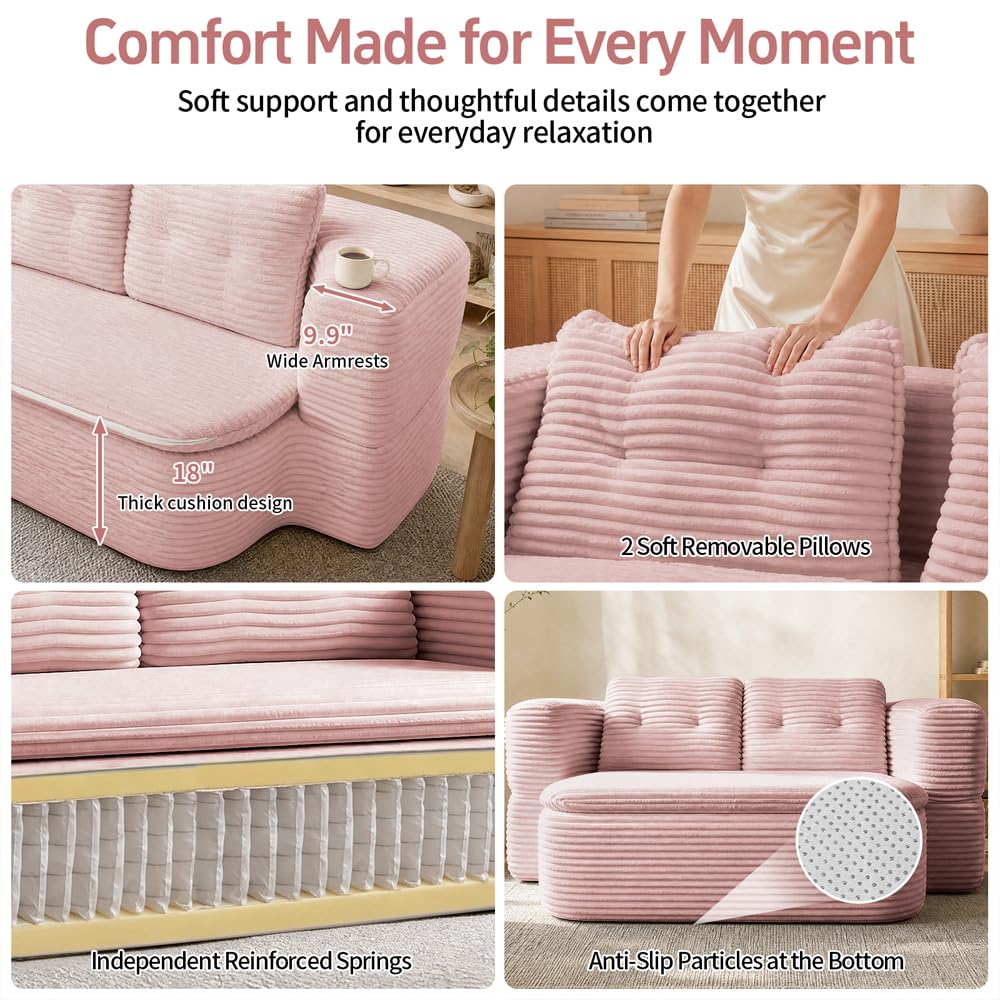 78" Full-Size Convertible Sofa D5759