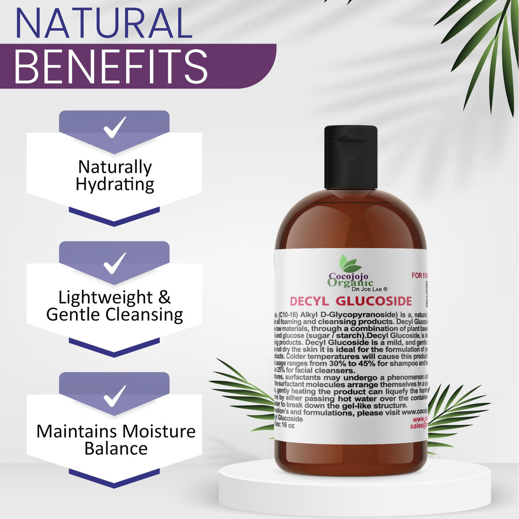 Decyl Glucoside Natural Surfactant 16 Oz P76553