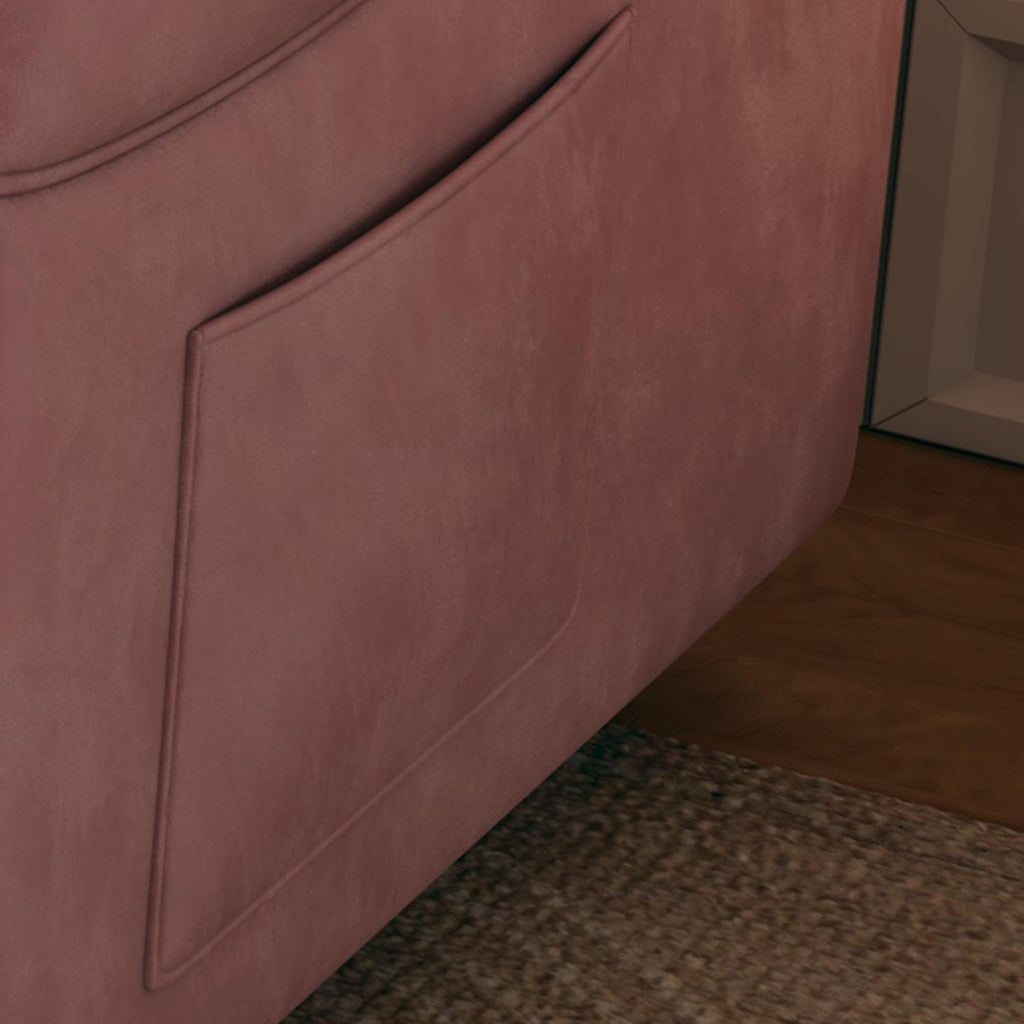 Pink Velvet 3 in 1 Convertible Sofa Bed T2205